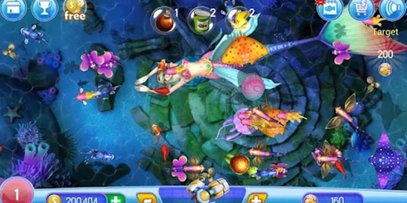 Mỗi loài cá xuất hiện trong game đều có mức điểm quy định sẵn